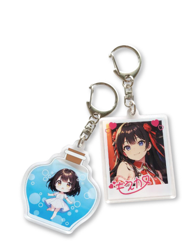 レイヤーアクリルキーホルダー3mm厚