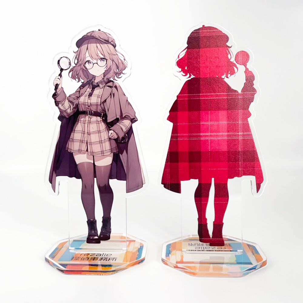 表面と裏面でデザインが異なる場合のアクスタ(左表面/右裏面)