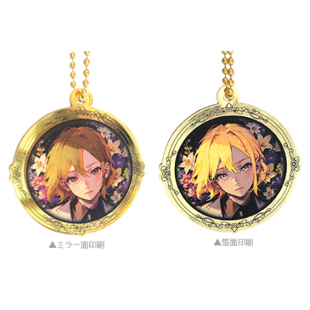 「鏡面」「箔面」の2パターンの印刷方法が可能