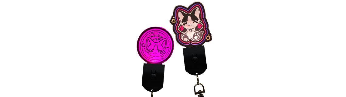 LEDアクリルキーホルダー