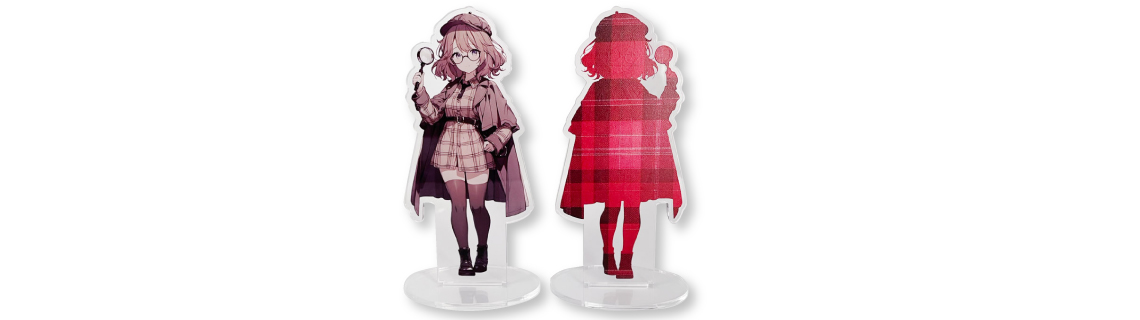 アクリルスタンド 両面印刷 無地台座