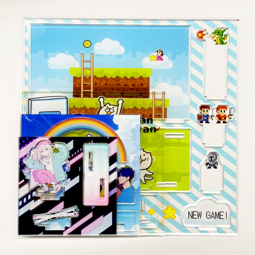 サイズ比較(8㎝×8㎝~18×18㎝)