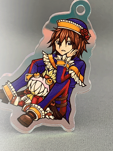 オーロラアクリルキーホルダー